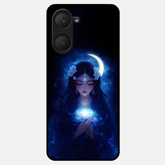  Mystic Moon Queen Glass Case for iQOO Z9 lite back cover – full design glossy printed glass finish