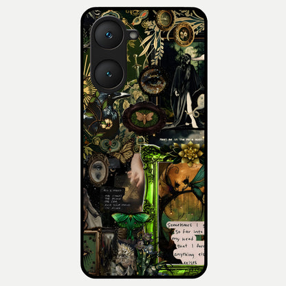  Mystic Woods Secret Glass Case for iQOO Z9 lite back cover – full design glossy printed glass finish