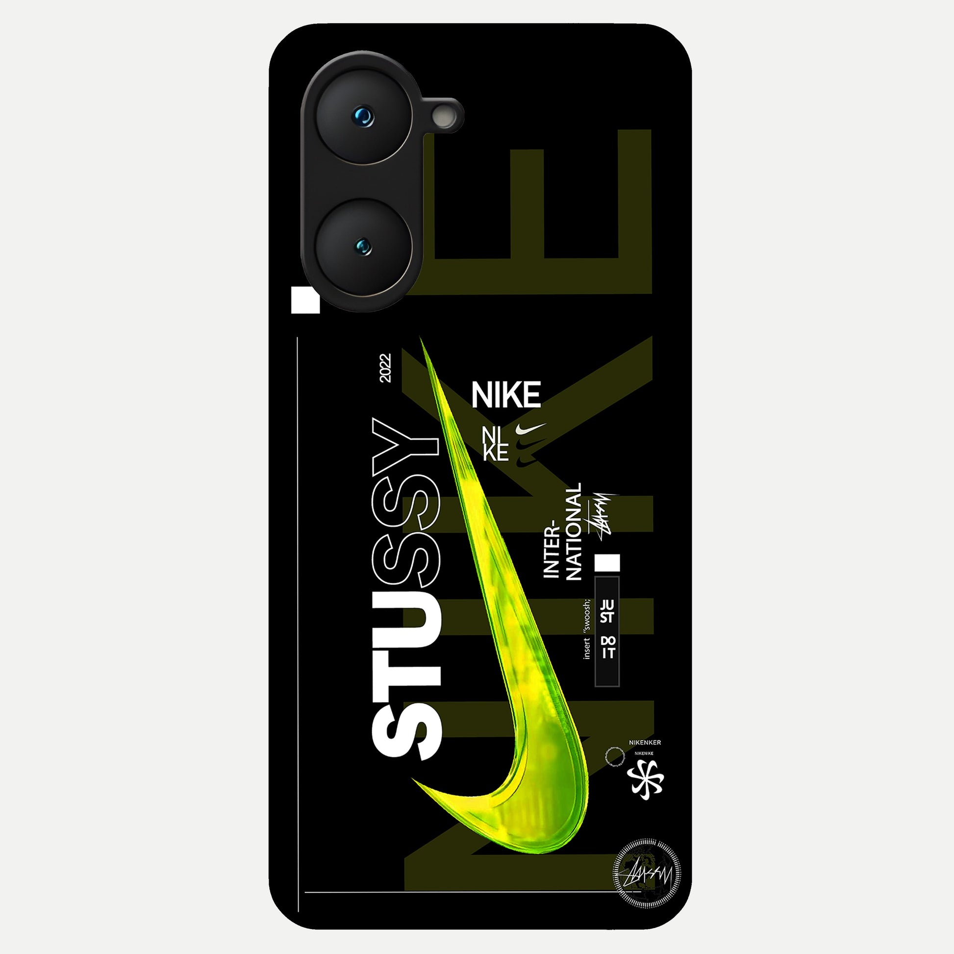  Neon Street Edition Glass Case for iQOO Z9 lite back cover – full design glossy printed glass finish