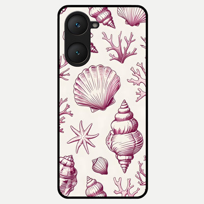  Pink Power Sparks Glass Case for iQOO Z9 lite back cover – full design glossy printed glass finish