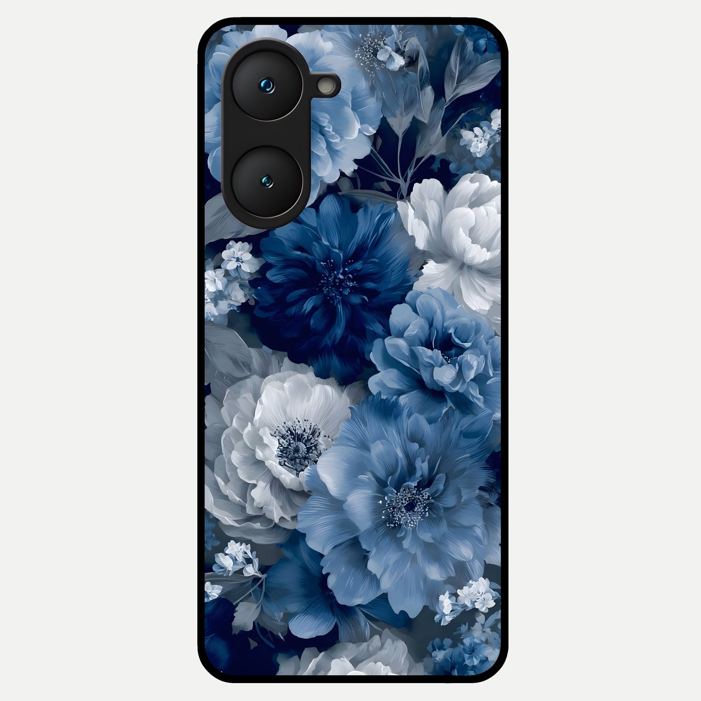  Royal Bloom Garden Glass Case for iQOO Z9 lite back cover – full design glossy printed glass finish
