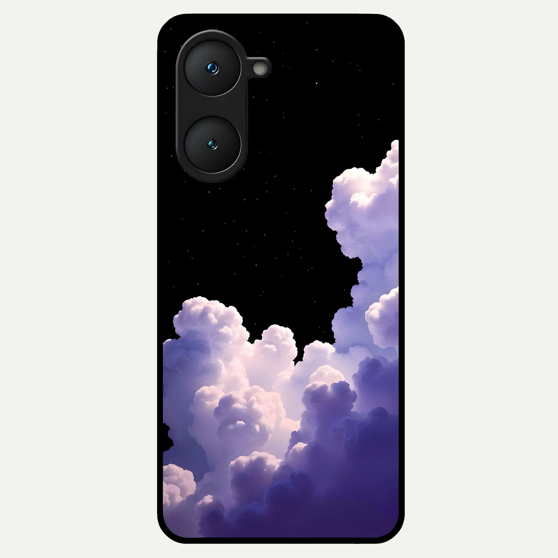  Starlit Night Whispers Glass Case for iQOO Z9 lite back cover – full design glossy printed glass finish