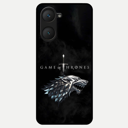  Throne Wolf Legacy Glass Case for iQOO Z9 lite back cover – full design glossy printed glass finish