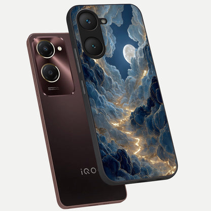  Celestial Cloud Road phone case for iQOO Z9 lite showing premium glass back cover with detailed artwork