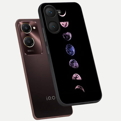  Crimson All Planets phone case for iQOO Z9 lite showing premium glass back cover with detailed artwork