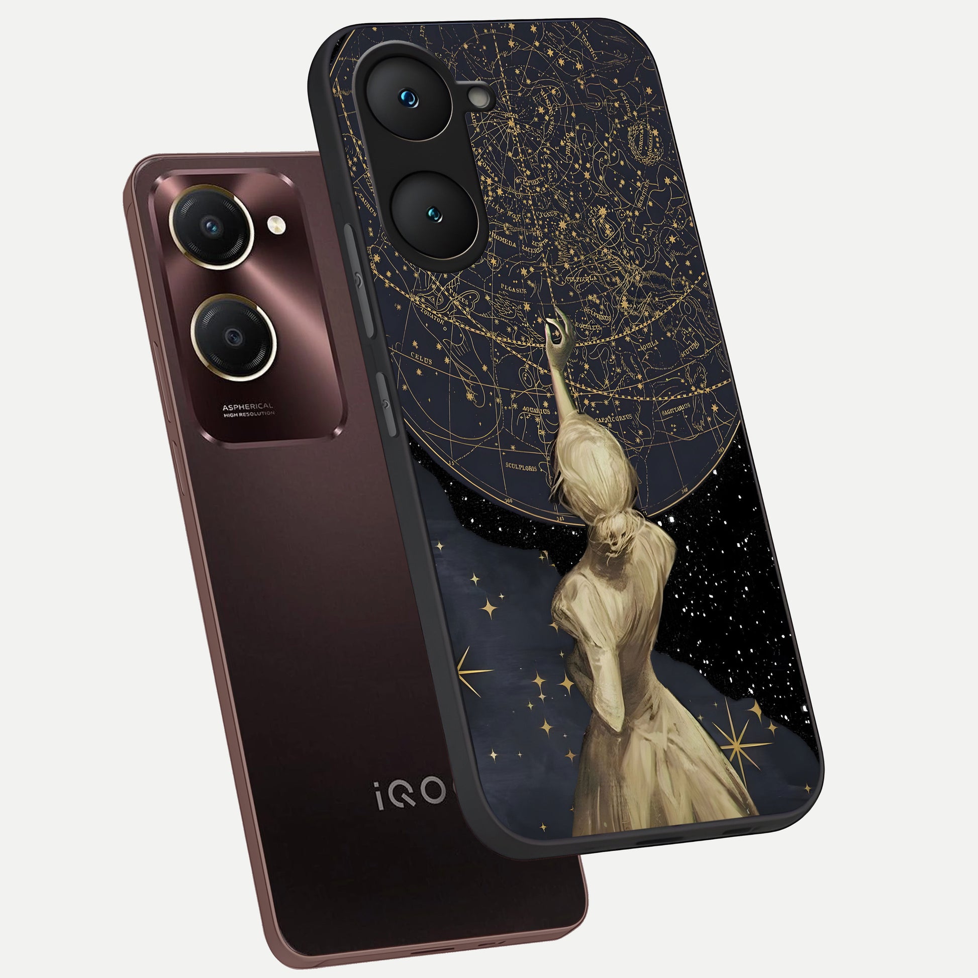  Taylor Swift Girl phone case for iQOO Z9 lite showing premium glass back cover with detailed artwork