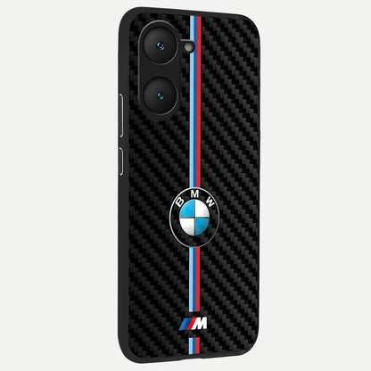  BMW Pattern back cover for iQOO Z9 lite slim fit glass case with vibrant aesthetic design