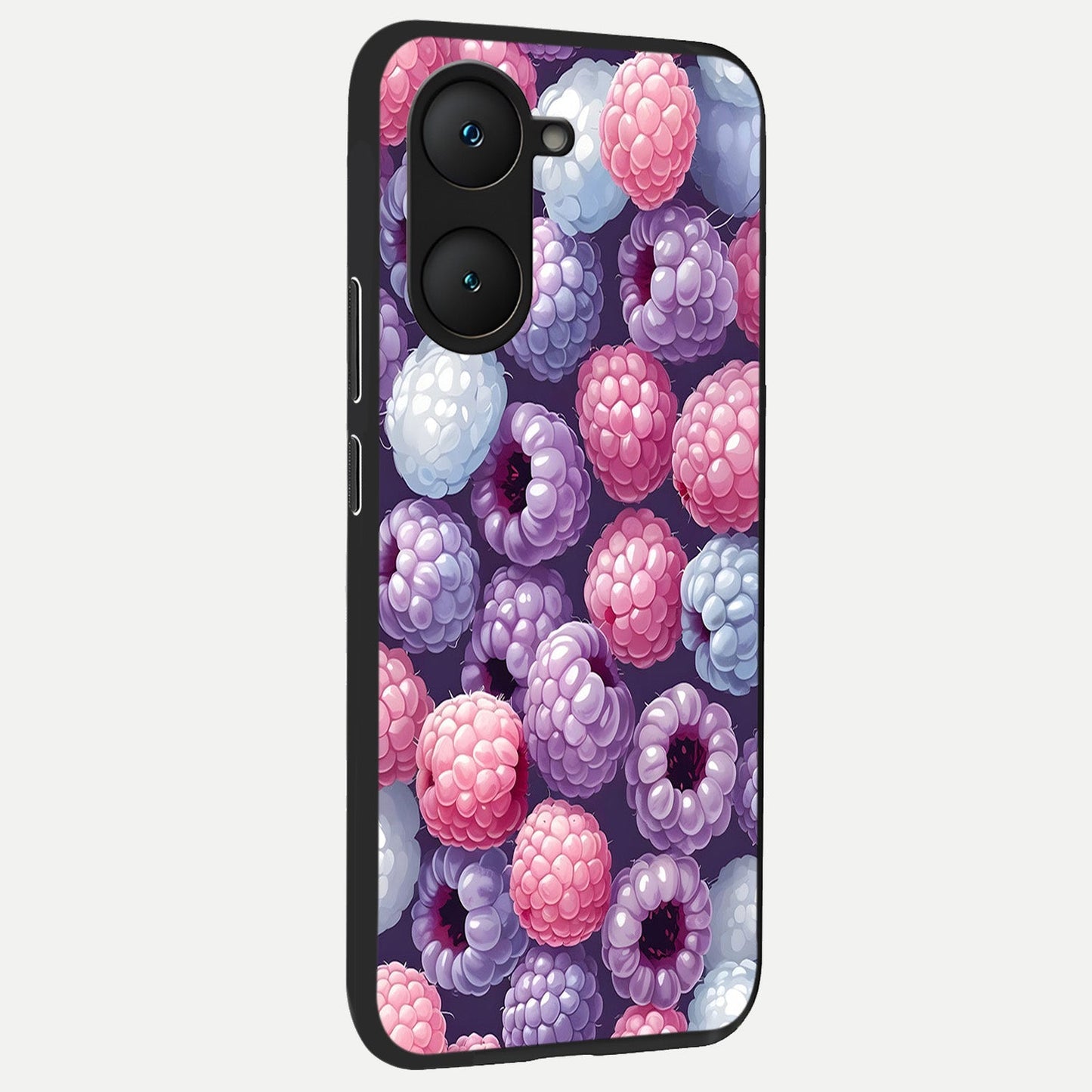  Berry Candy Pop back cover for iQOO Z9 lite slim fit glass case with vibrant aesthetic design