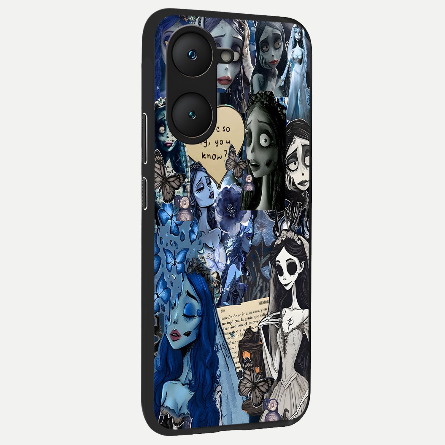  Corpse Bride Posters back cover for iQOO Z9 lite slim fit glass case with vibrant aesthetic design