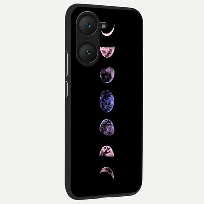  Crimson All Planets back cover for iQOO Z9 lite slim fit glass case with vibrant aesthetic design