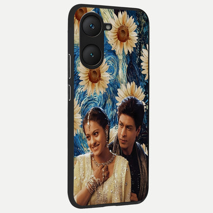  Eternal Love Story back cover for iQOO Z9 lite slim fit glass case with vibrant aesthetic design