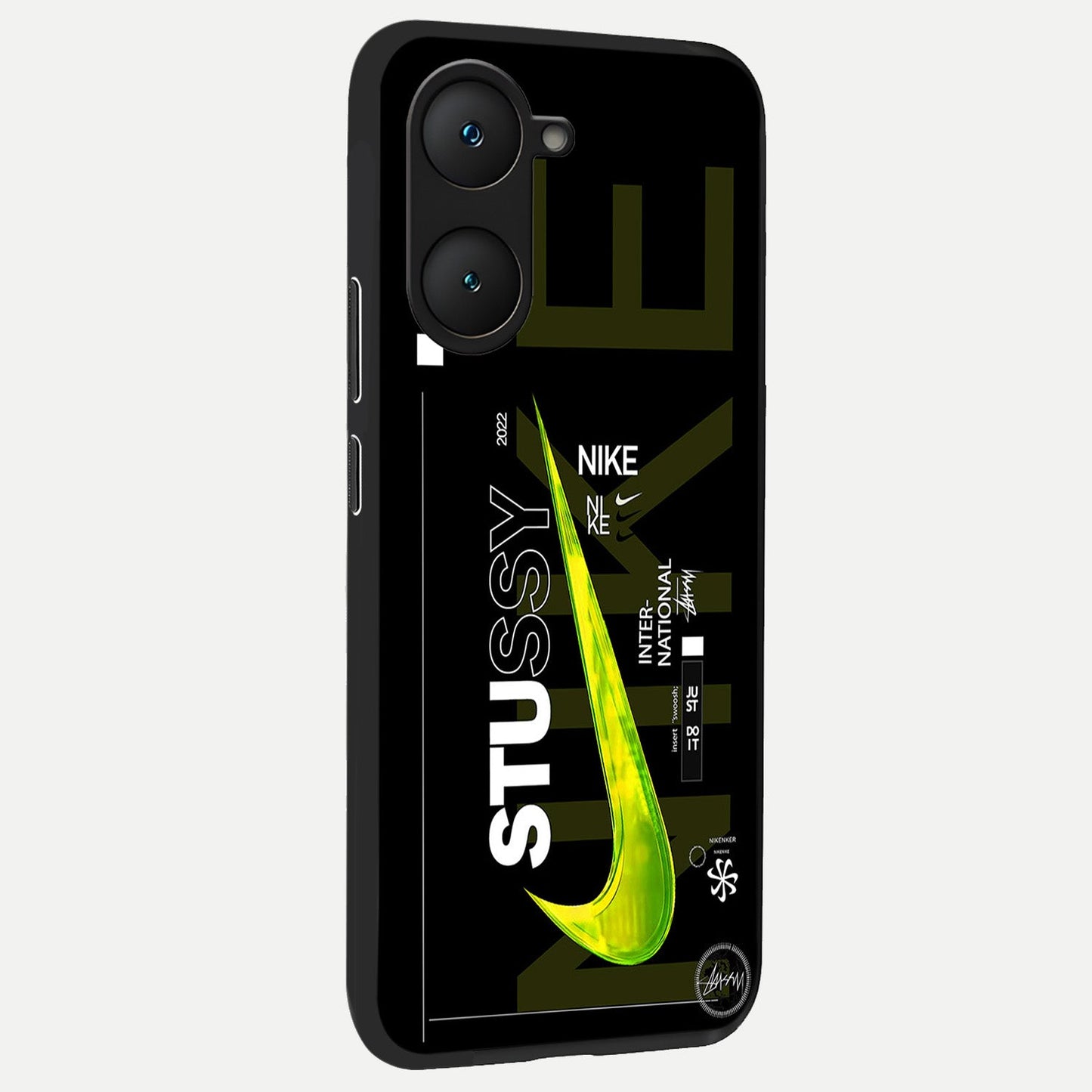  Neon Street Edition back cover for iQOO Z9 lite slim fit glass case with vibrant aesthetic design
