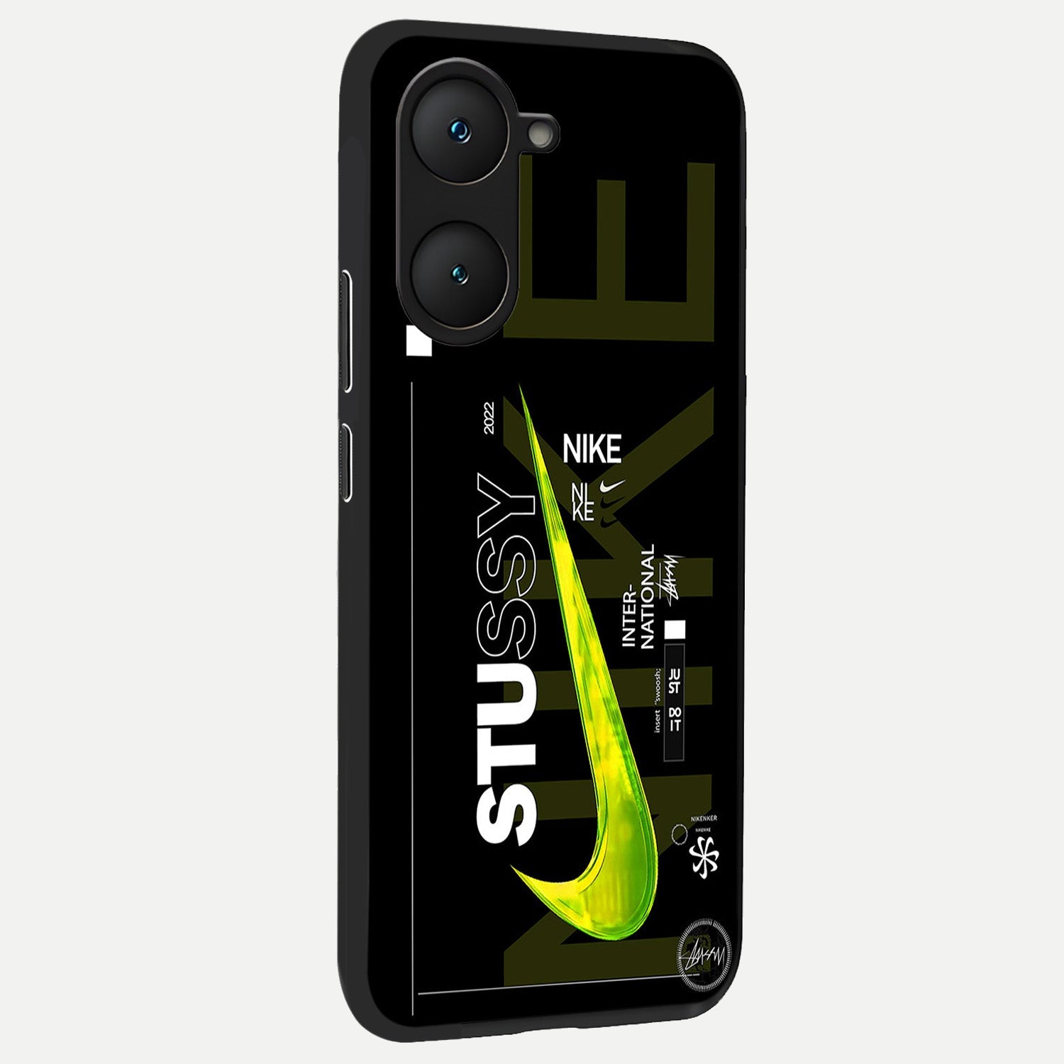  Neon Street Edition back cover for iQOO Z9 lite slim fit glass case with vibrant aesthetic design