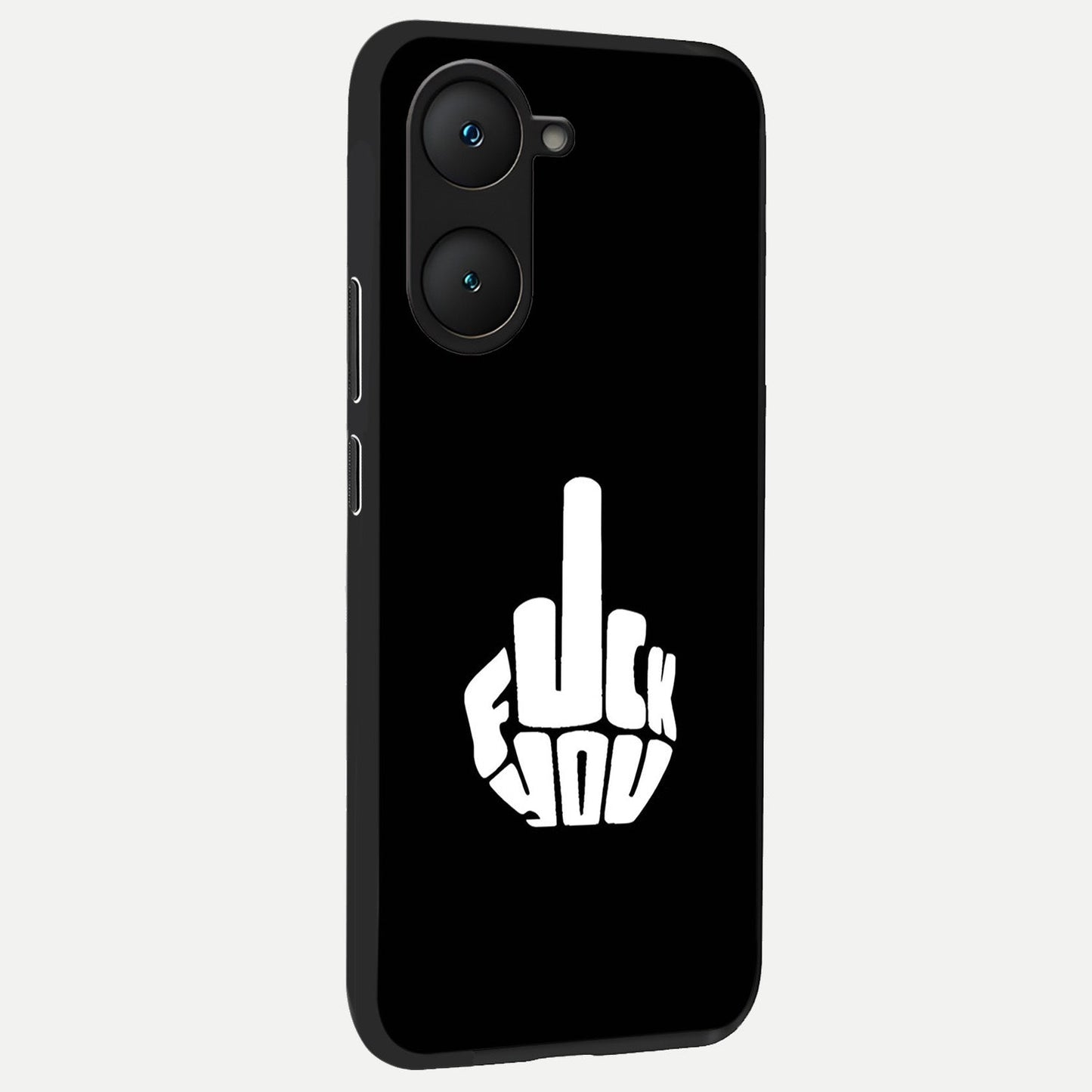  Rebel Mode On back cover for iQOO Z9 lite slim fit glass case with vibrant aesthetic design