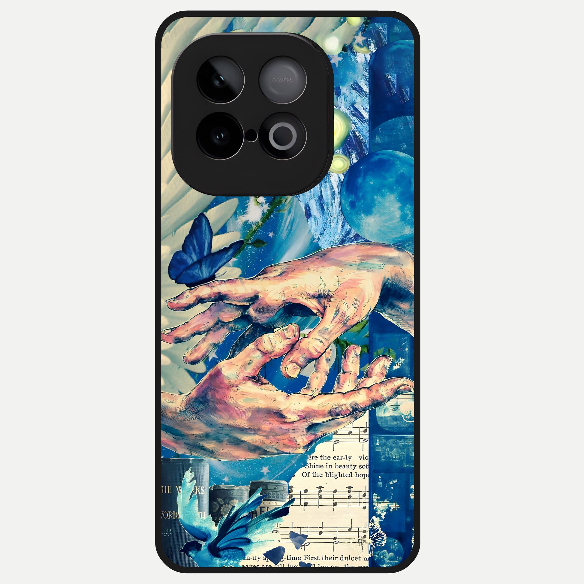  Aesthetic Divider Glass Case for iQOO Neo 10 back cover – full design glossy printed glass finish