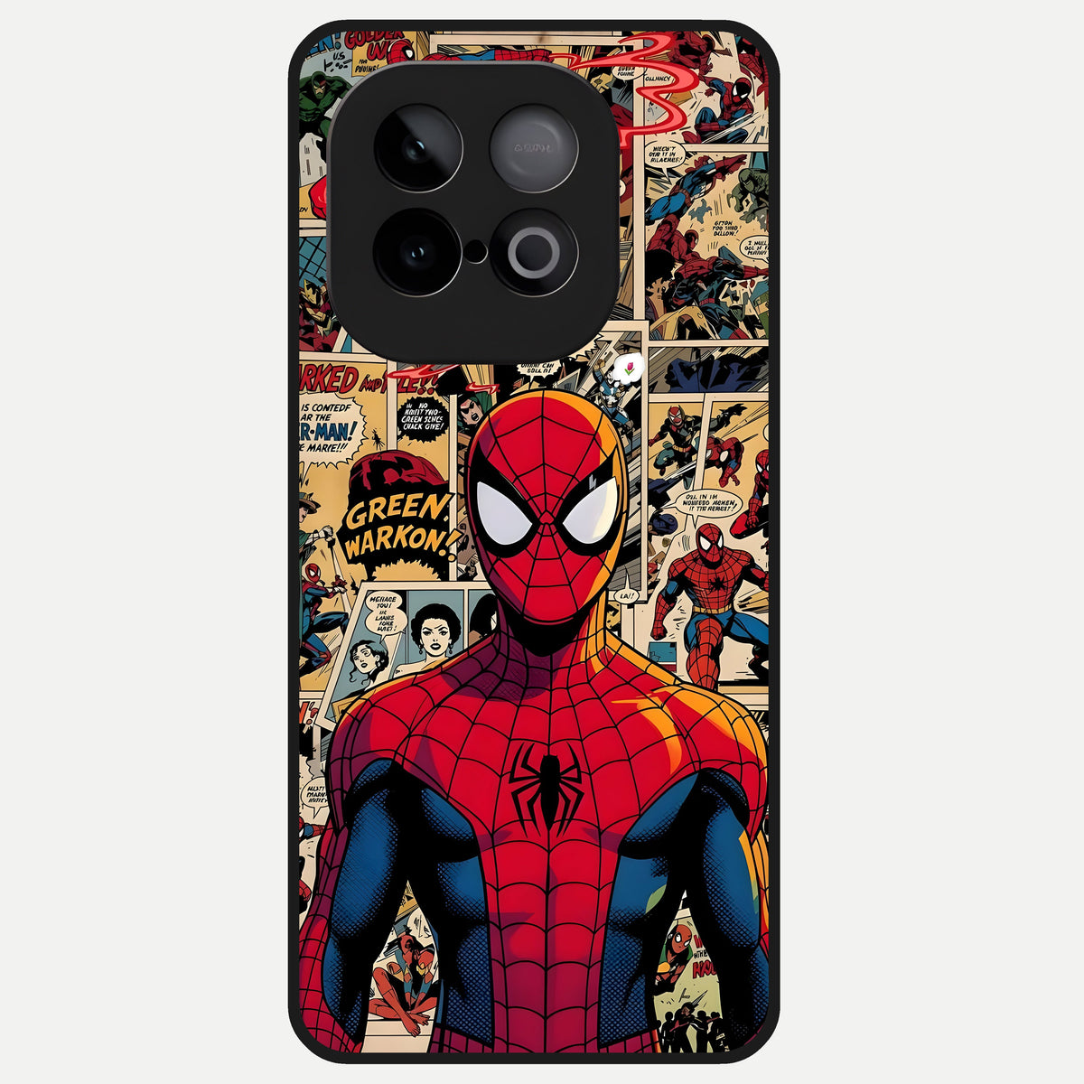  Aesthetic Spider Glass Case for iQOO Neo 10 back cover – full design glossy printed glass finish