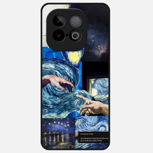  Aesthetic Vando Hands Glass Case for iQOO Neo 10 back cover – full design glossy printed glass finish