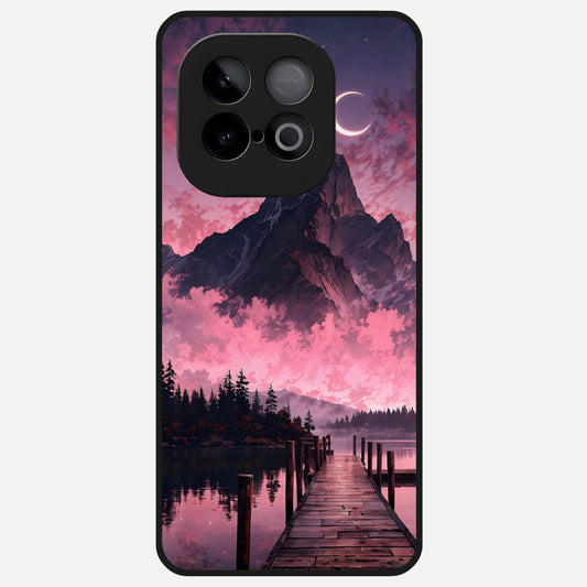 Beautiful Mountain View Glass Case for iQOO Neo 10 back cover – full design glossy printed glass finish