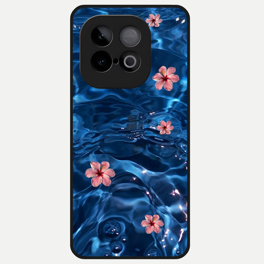  Bloom Thread Art Glass Case for iQOO Neo 10 back cover – full design glossy printed glass finish