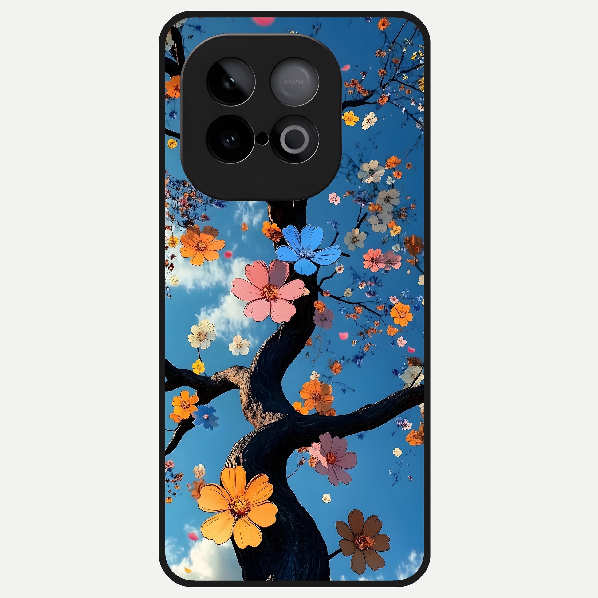  Blossom Dream Sky Glass Case for iQOO Neo 10 back cover – full design glossy printed glass finish