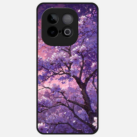 Blossom Tree Glass Case for iQOO Neo 10 back cover – full design glossy printed glass finish