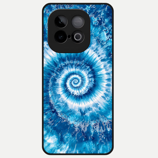  Blue Galaxy Wave Glass Case for iQOO Neo 10 back cover – full design glossy printed glass finish