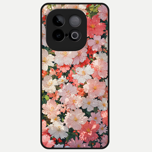  Blush Bloom Field Glass Case for iQOO Neo 10 back cover – full design glossy printed glass finish