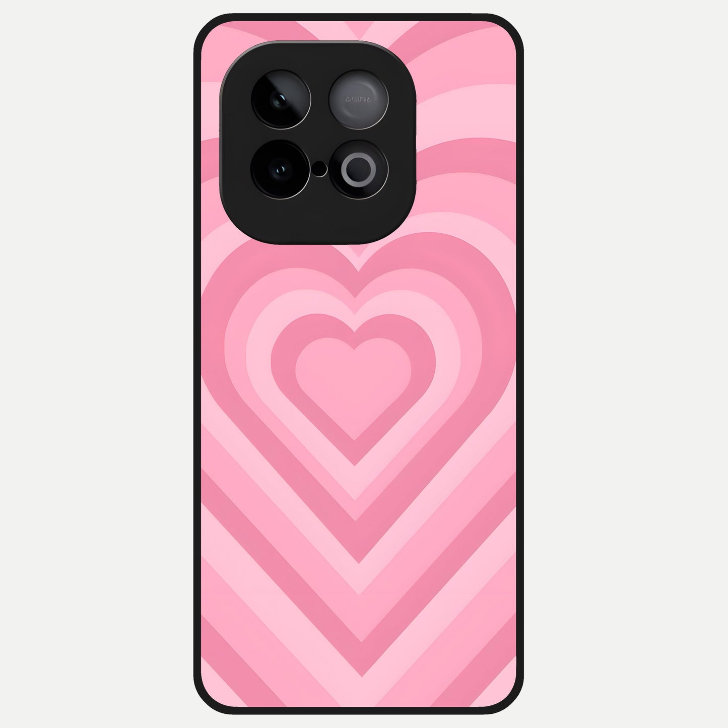  Blush Heart Waves Glass Case for iQOO Neo 10 back cover – full design glossy printed glass finish