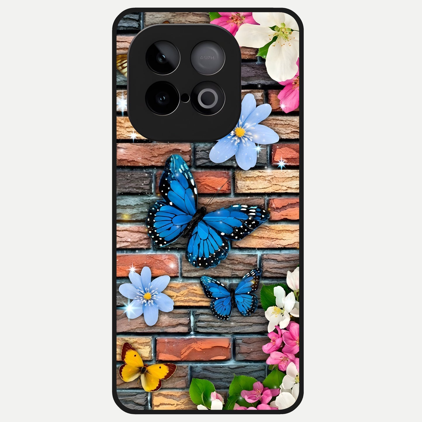  Brick Bloom Flight Glass Case for iQOO Neo 10 back cover – full design glossy printed glass finish