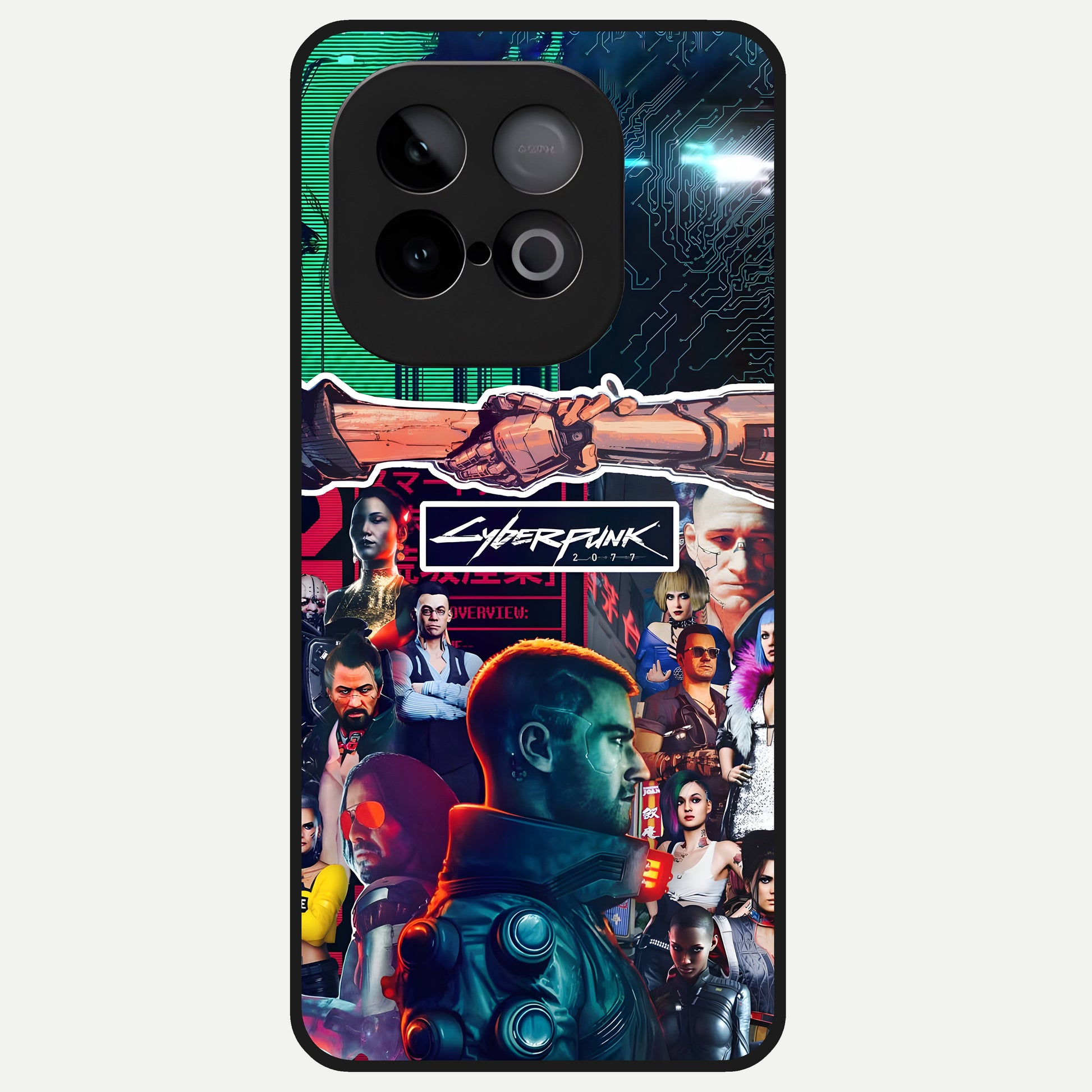  CYBERPUNK Legacy Glass Case for iQOO Neo 10 back cover – full design glossy printed glass finish