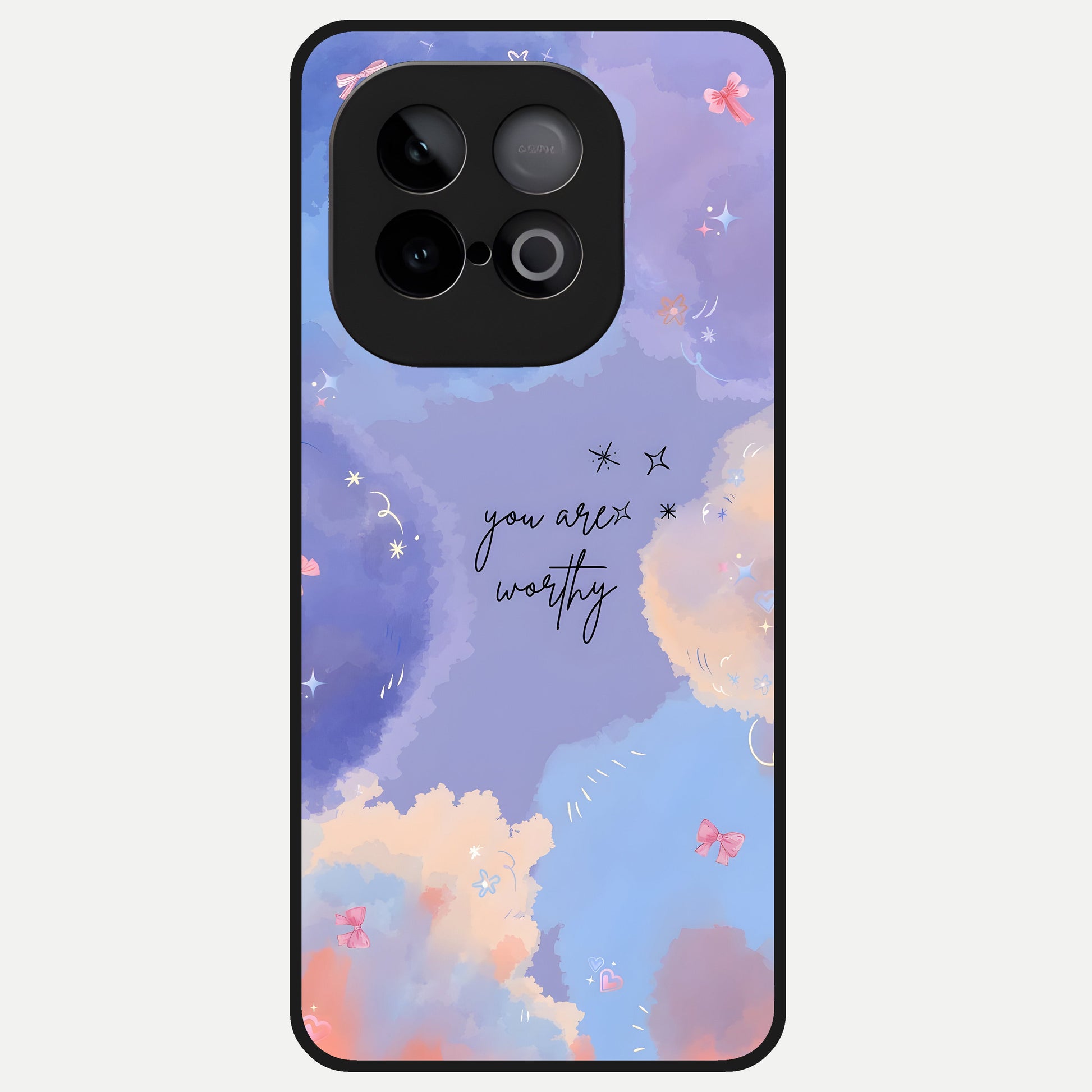  Celestial Cloud Magic Glass Case for iQOO Neo 10 back cover – full design glossy printed glass finish