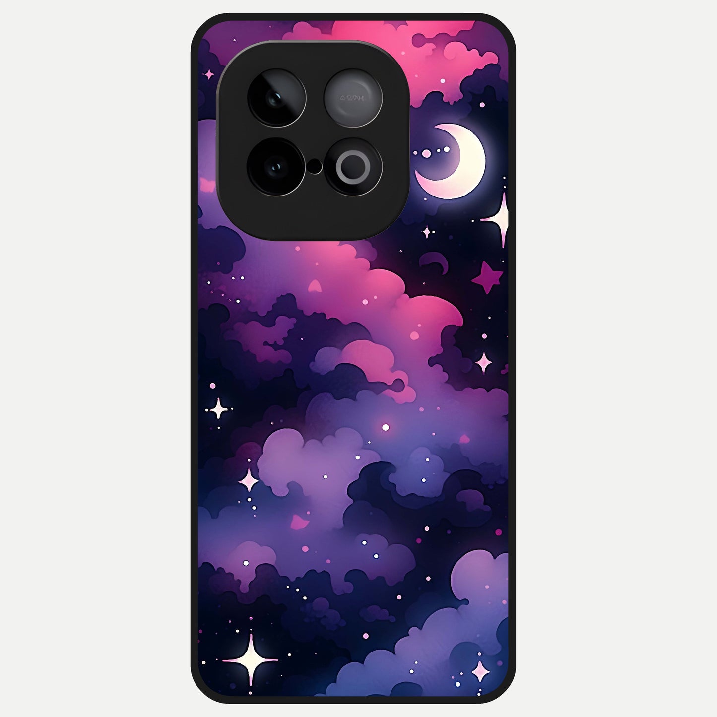  Celestial Moon Magic Glass Case for iQOO Neo 10 back cover – full design glossy printed glass finish