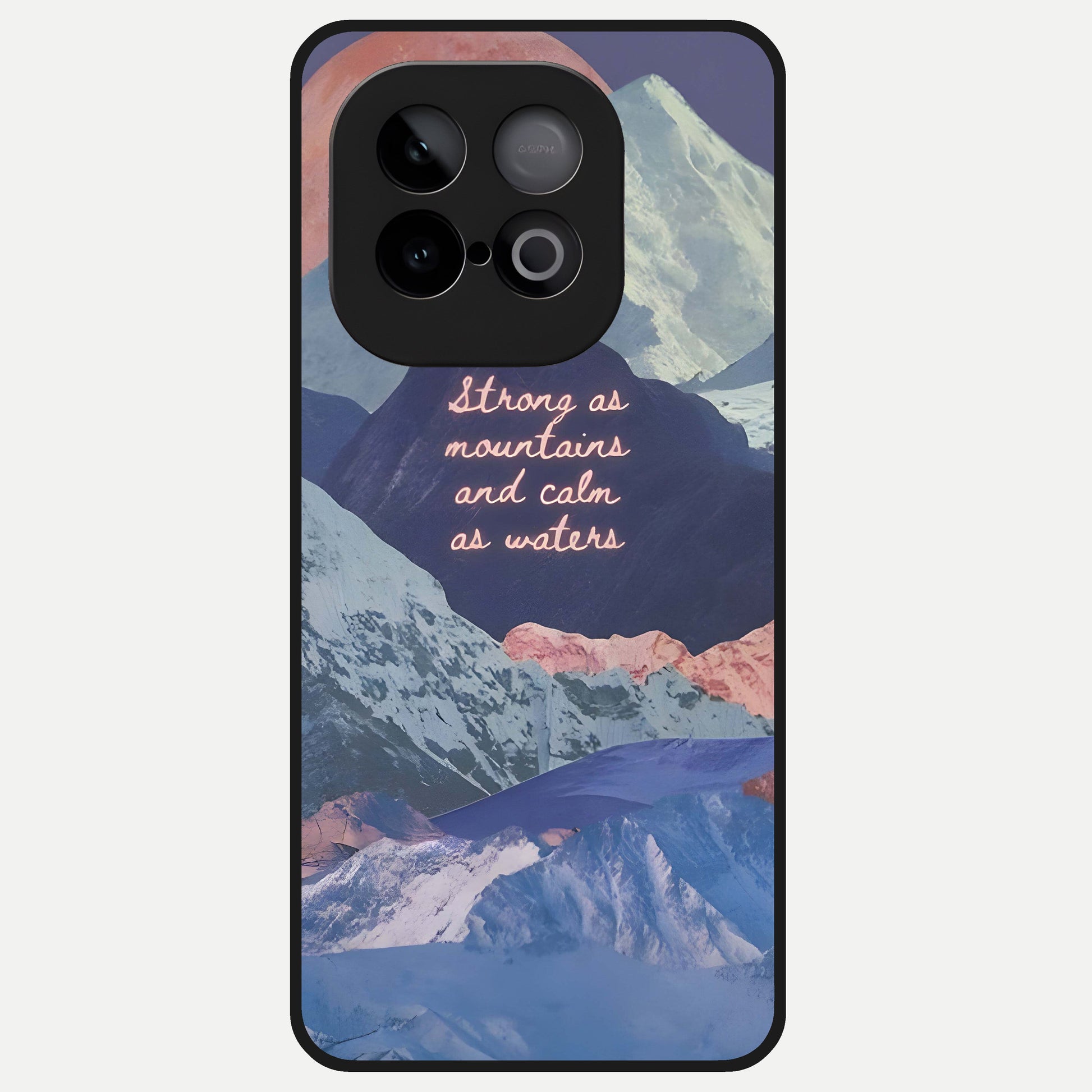  Celestial Mountain Calm Glass Case for iQOO Neo 10 back cover – full design glossy printed glass finish