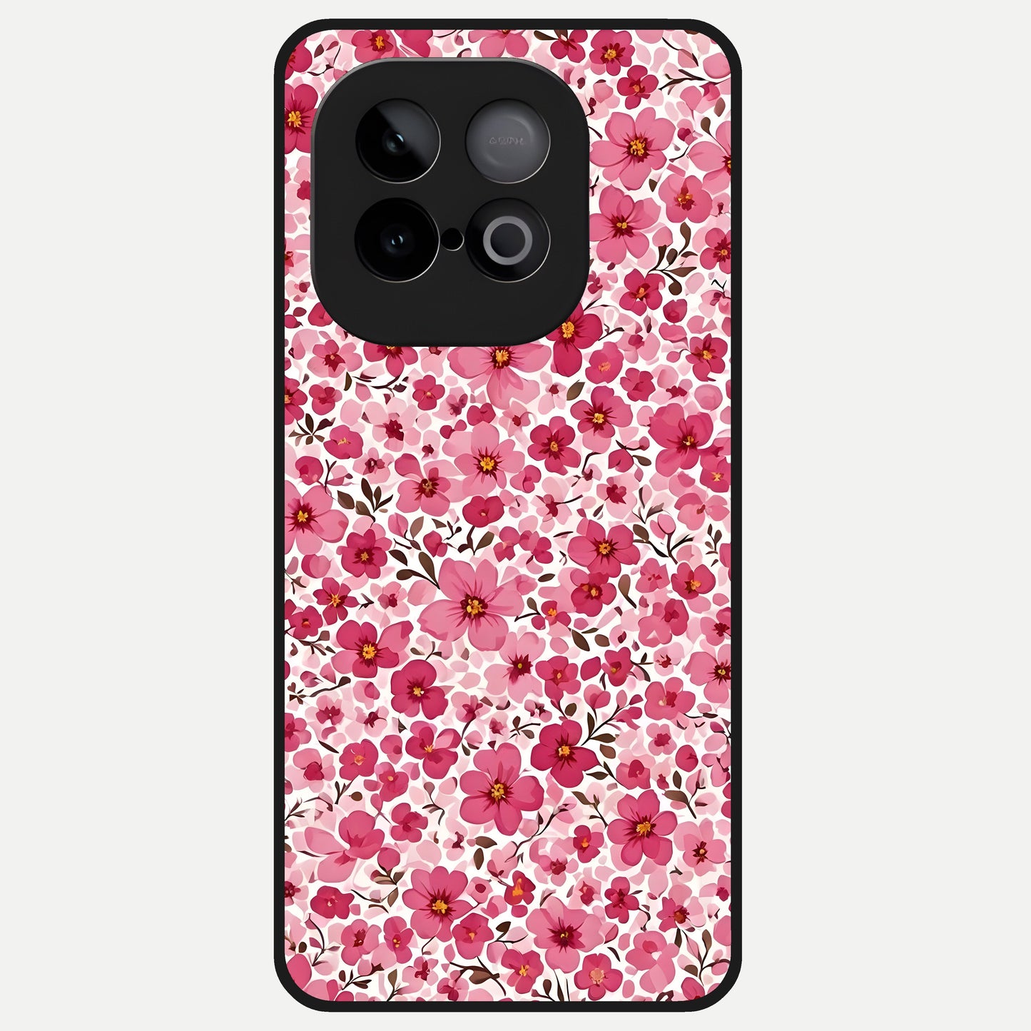  Cherry Blossom Charm Glass Case for iQOO Neo 10 back cover – full design glossy printed glass finish