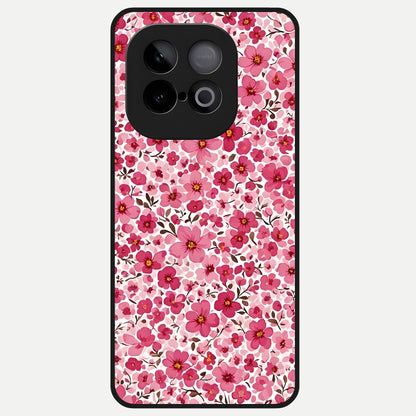  Cherry Blossom Charm Glass Case for iQOO Neo 10 back cover – full design glossy printed glass finish