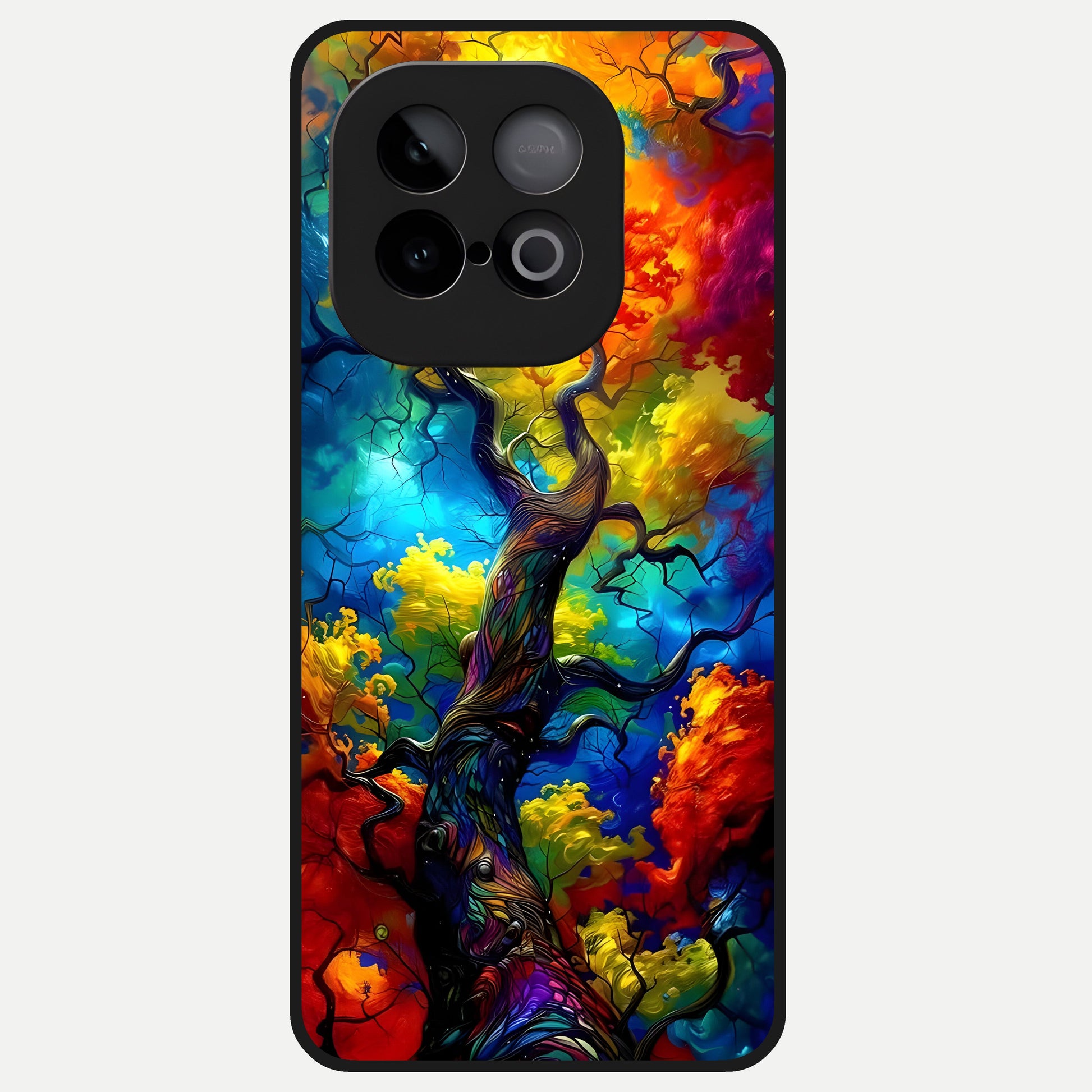  Colorful Soda Bottles Glass Case for iQOO Neo 10 back cover – full design glossy printed glass finish