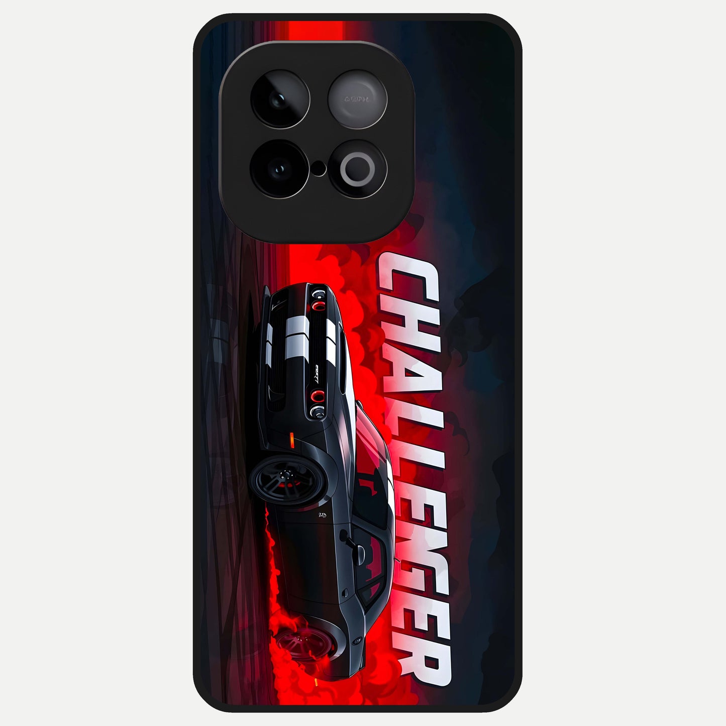  Crimson Challenger Fury Glass Case for iQOO Neo 10 back cover – full design glossy printed glass finish