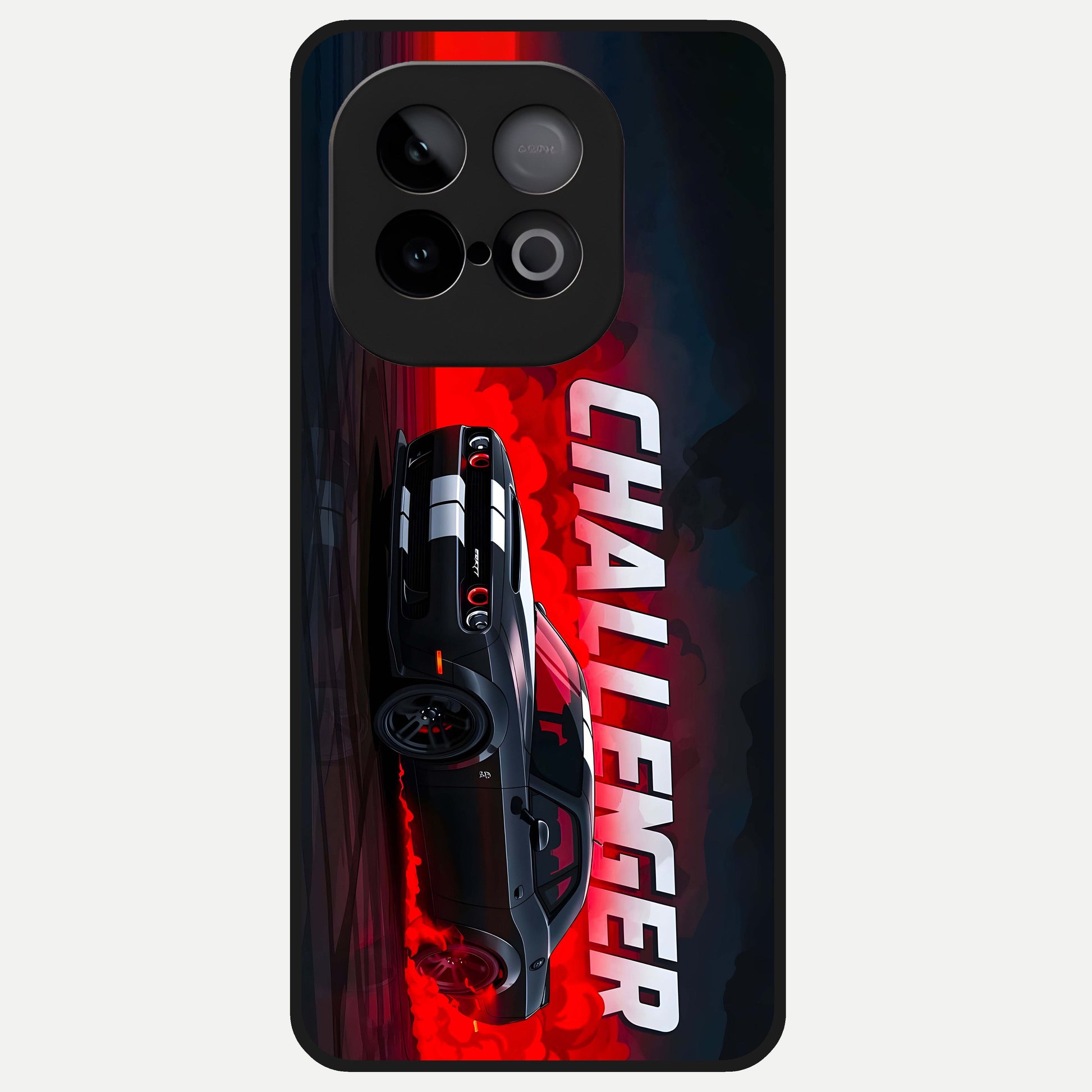  Crimson Challenger Fury Glass Case for iQOO Neo 10 back cover – full design glossy printed glass finish