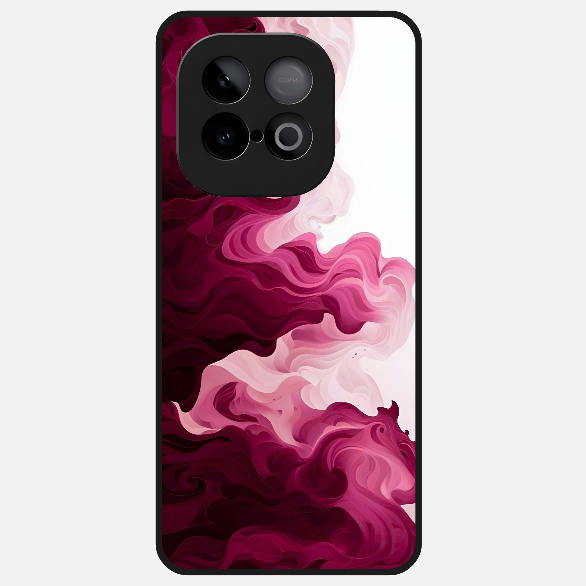  Crimson Wave Flow Glass Case for iQOO Neo 10 back cover – full design glossy printed glass finish