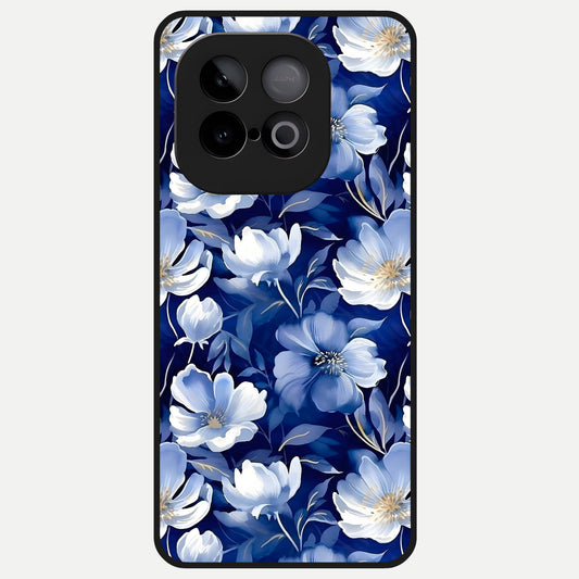  Cute Floral Patterns Glass Case for iQOO Neo 10 back cover – full design glossy printed glass finish
