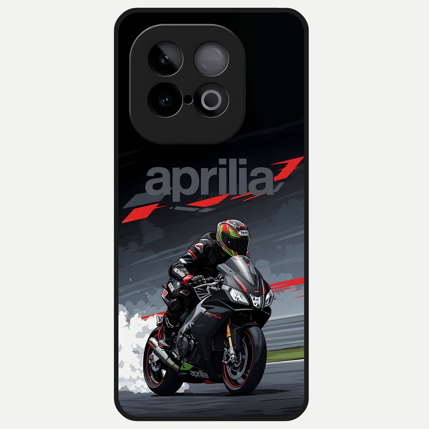  Dark Aprilla Glass Case for iQOO Neo 10 back cover – full design glossy printed glass finish