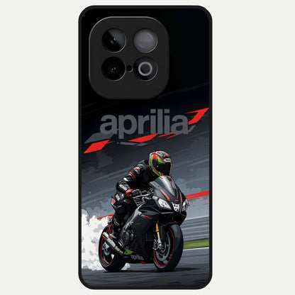  Dark Aprilla Glass Case for iQOO Neo 10 back cover – full design glossy printed glass finish