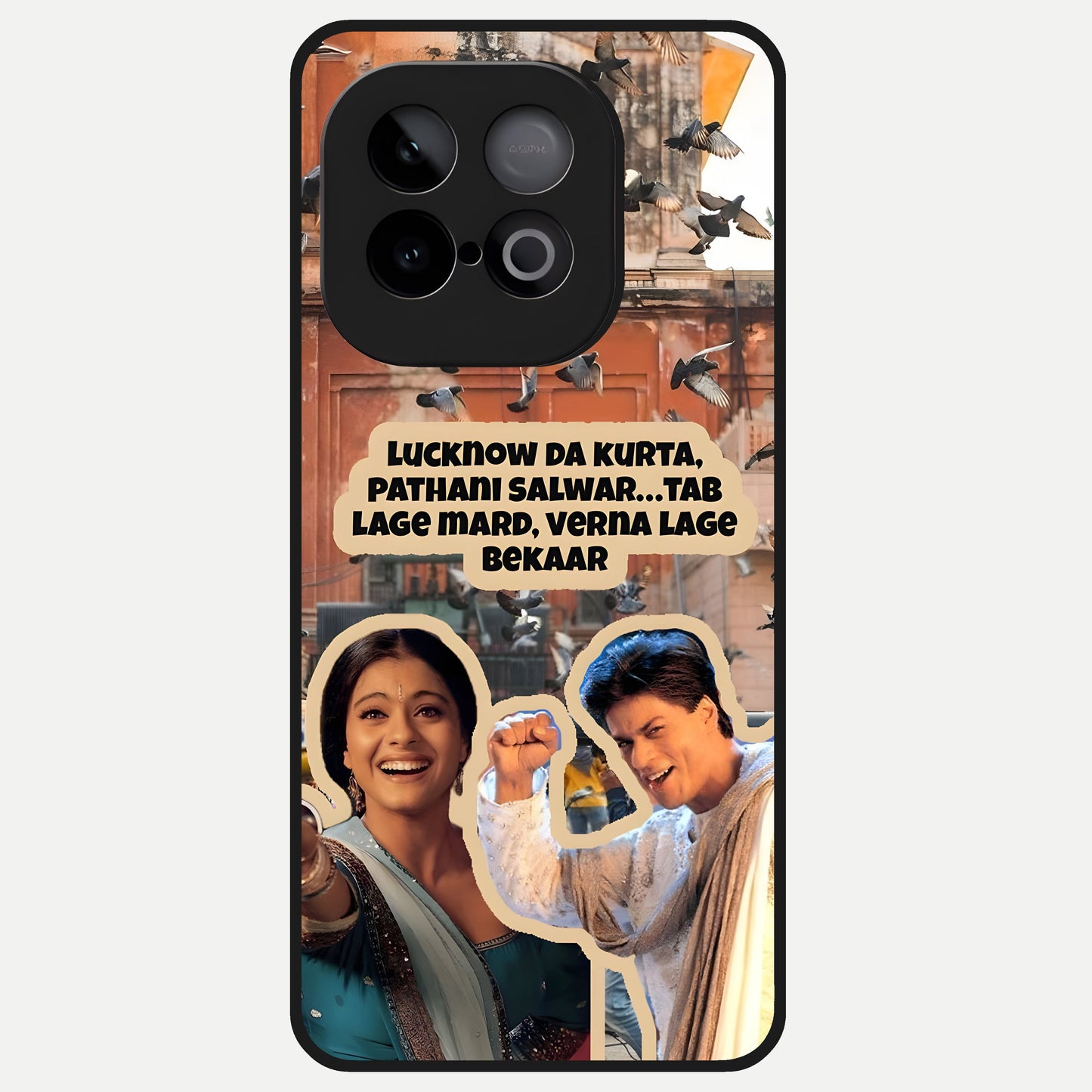  Desi Retro Vibes Glass Case for iQOO Neo 10 back cover – full design glossy printed glass finish
