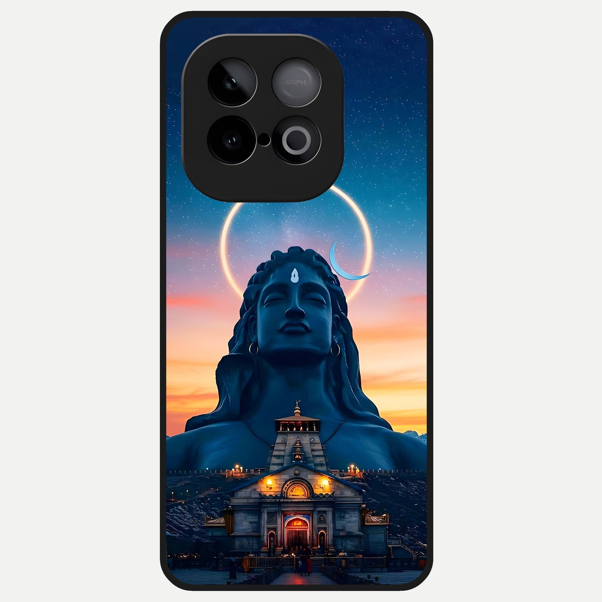  Eternal Shiva Aura Glass Case for iQOO Neo 10 back cover – full design glossy printed glass finish
