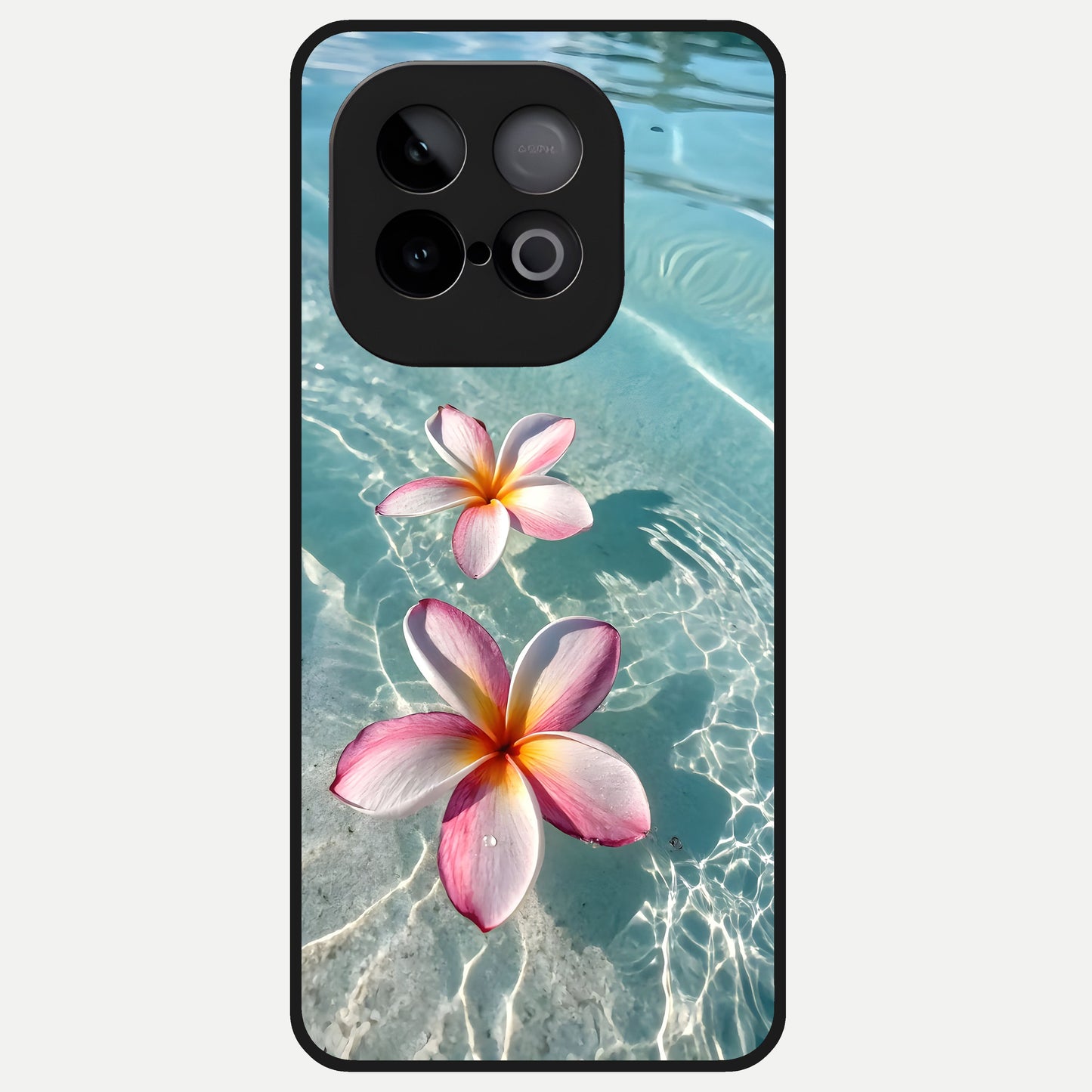  Floating Bloom Bliss Glass Case for iQOO Neo 10 back cover – full design glossy printed glass finish