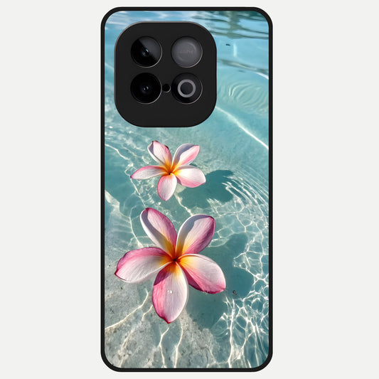  Floating Bloom Bliss Glass Case for iQOO Neo 10 back cover – full design glossy printed glass finish
