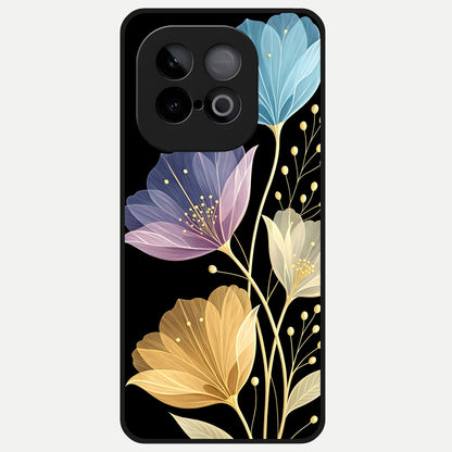  Flower Bloom Glow Glass Case for iQOO Neo 10 back cover – full design glossy printed glass finish