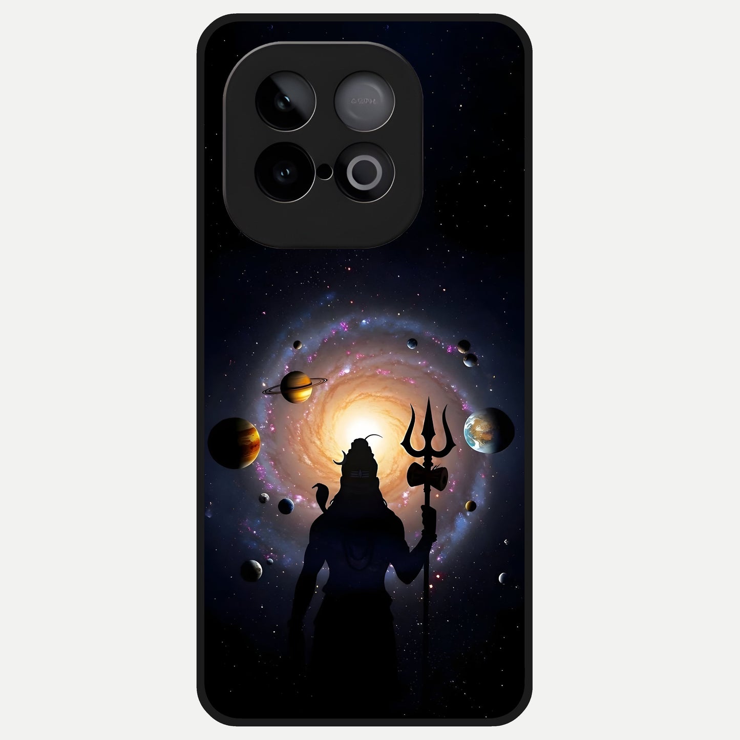  Galactic Shiva Vision Glass Case for iQOO Neo 10 back cover – full design glossy printed glass finish