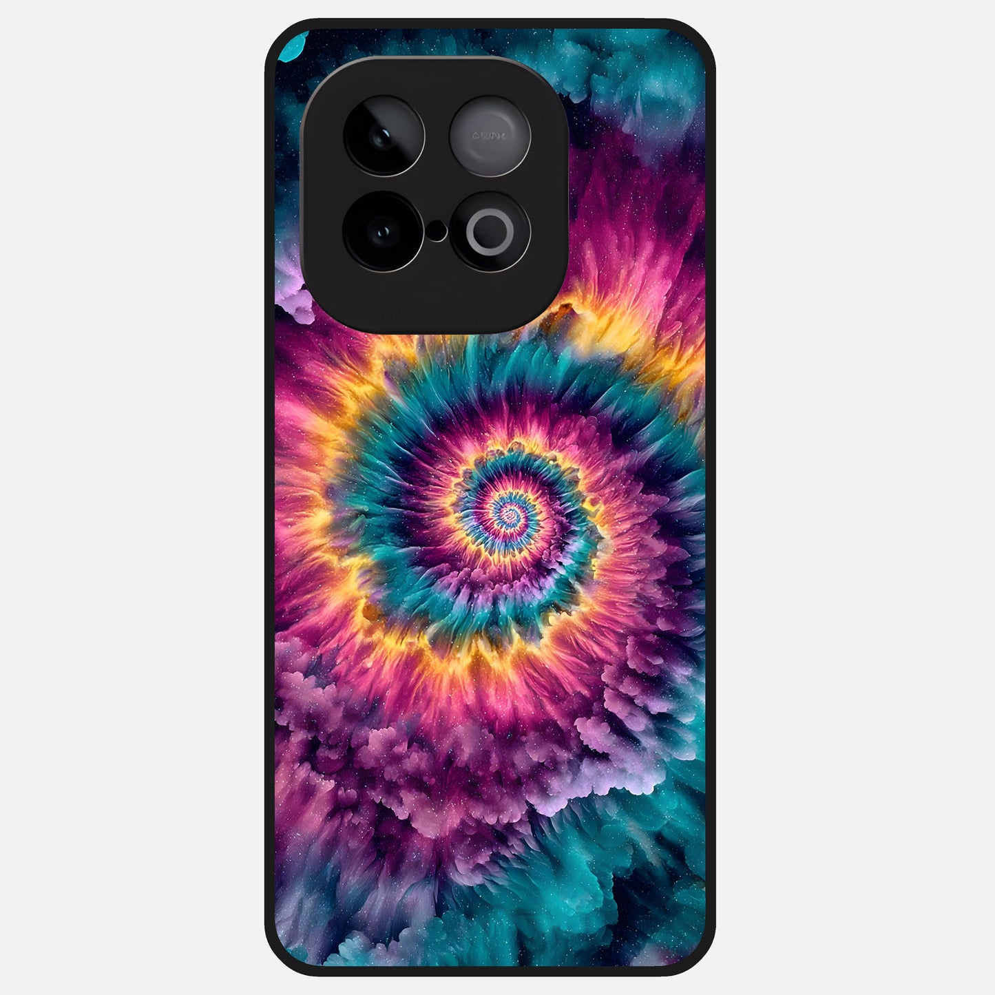  Galactic Spiral Burst Glass Case for iQOO Neo 10 back cover – full design glossy printed glass finish