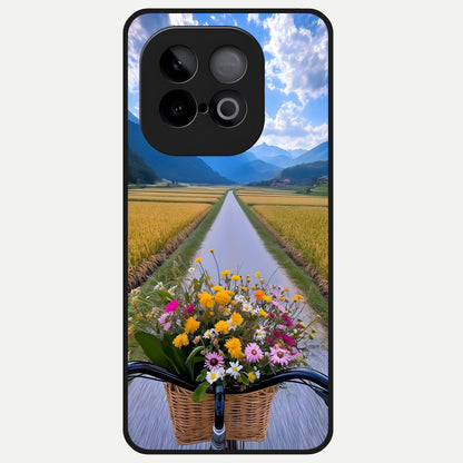  Golden Field Journey Glass Case for iQOO Neo 10 back cover – full design glossy printed glass finish
